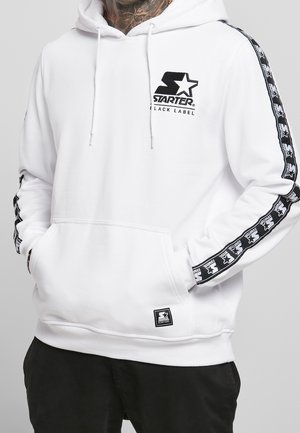 Felpa con cappuccio - white