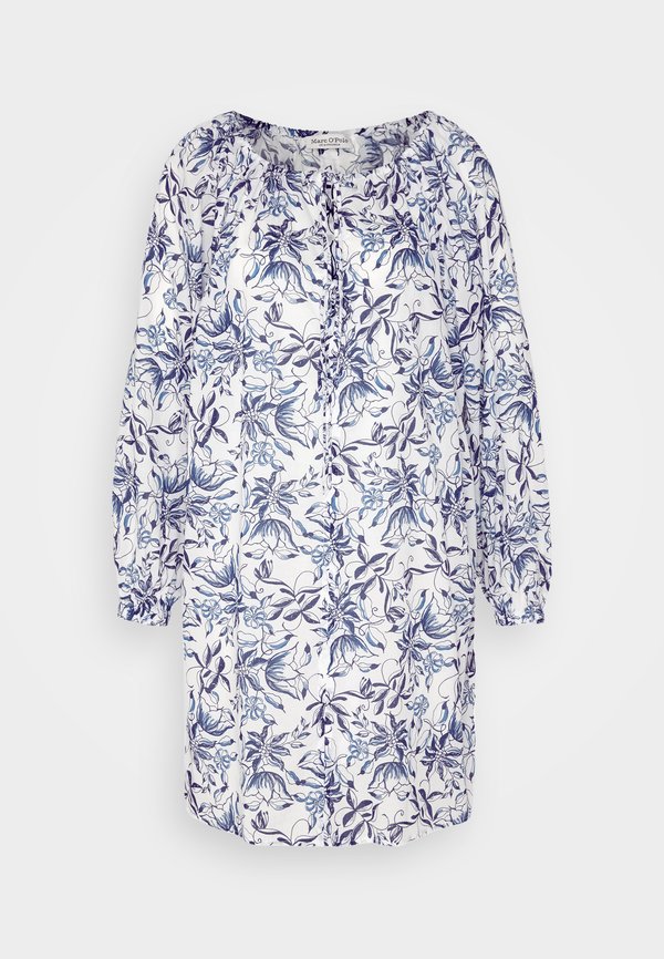 DRESS PRINTED SHORT LENGT H SHAPE FRONT SLIT TAPE DETAILS - Day dress - multi2