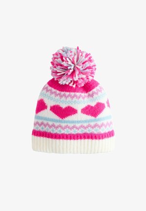 Next, Mütze - fluro pink blue heart