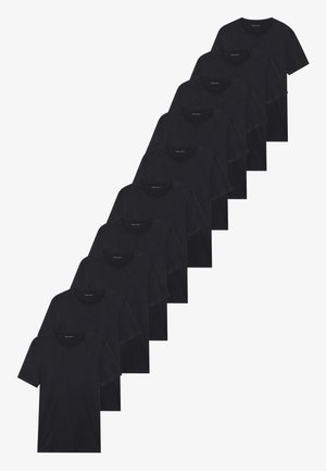 Pier One by Zalando 10 PACK - Basic T-shirt - true black