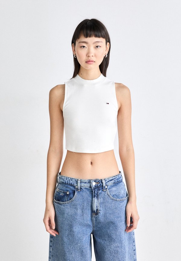 SLIM MOCK NECK - Top - ecru