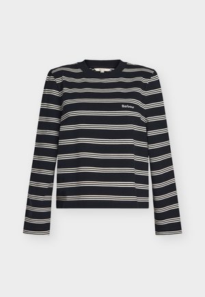 Barbour, DARTMOOR - Μπλούζα με μακριά μανίκια - dark navy/original ecru