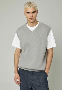 BZB COL V SANS MANCHES - Pullover - gris foncé