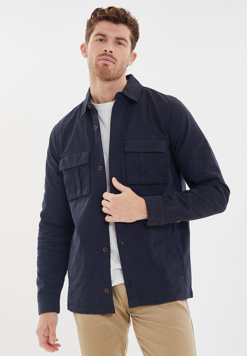 Threadbare THB LSLV DRUPE - Shirt - navy/blue - Zalando.ie