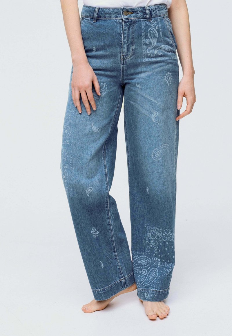 Promod LARGE BANDANA Jean droit jean brut/raw denim ZALANDO.FR