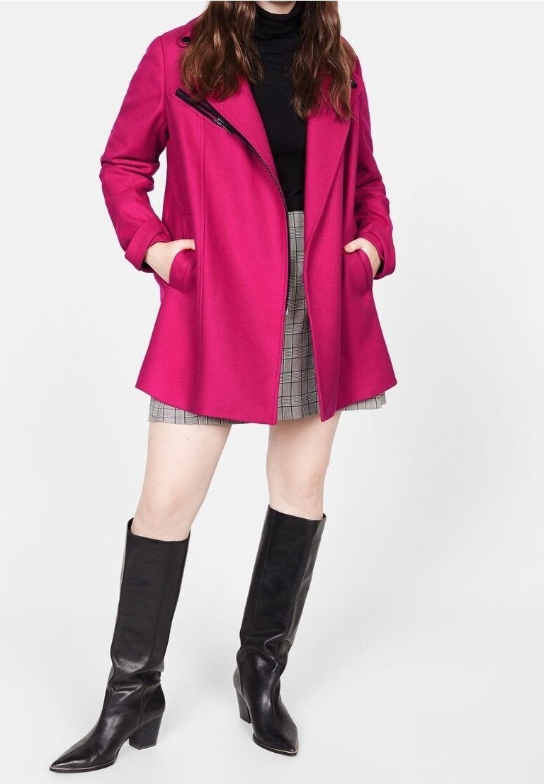 Violeta by Mango Kurzmantel pink (Pre-owned) Zalando