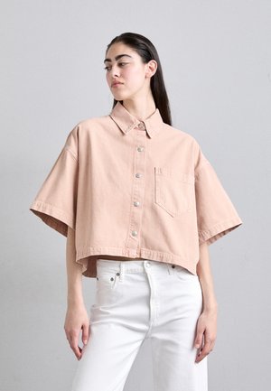 RONA BOX SHIRT - Button-down blouse - pink salt/pale pink