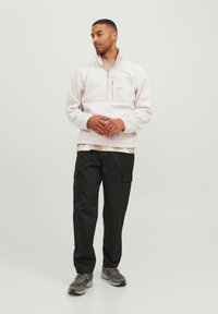 Jack & Jones JORVESTERBRO QUARTER ZIP H N - Mikina - moonbeam
