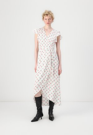 VMPAGE LONG WRAP DRESS - Maxi dress - snow white