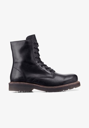 Another A, Bottines à lacets - black