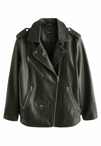 Next DISTRESSED REGULAR FIT - Imiteret læderjakke - black