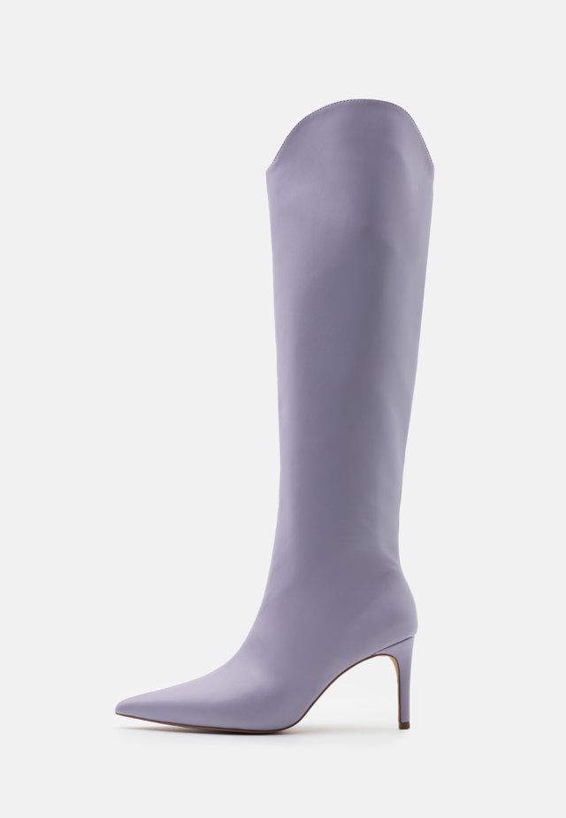 POINTY SHAFT BOOTS - Overknee laarzen - lilac