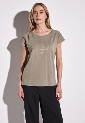 Print T-shirt - beige