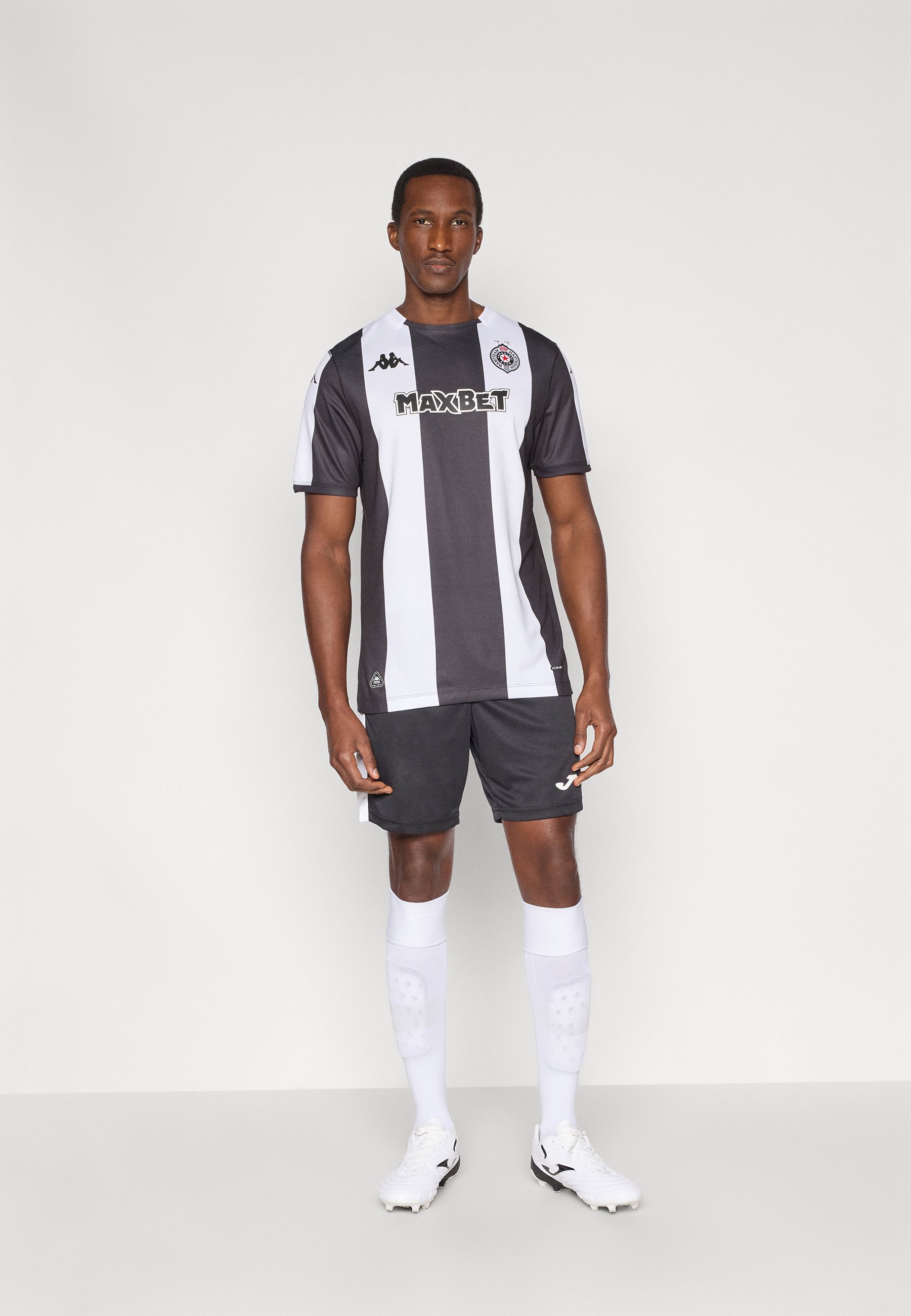 Kappa Gara KOMBAT 2026 HOME PARTIZAN - Club wear - black/white