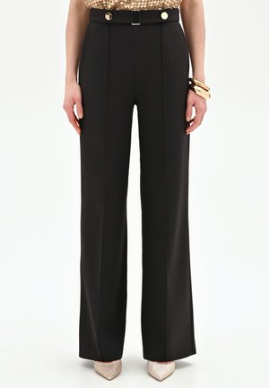 A PALAZZO - Pantaloni - black