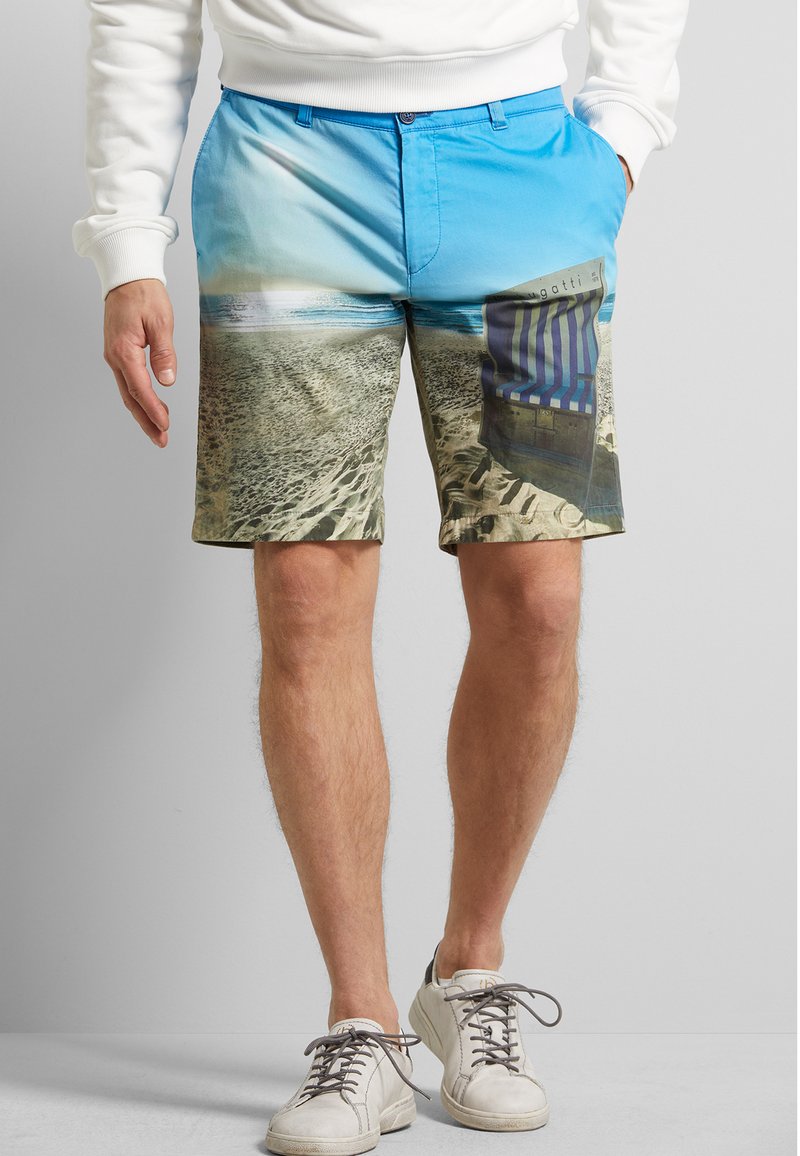 Herren Chino Shorts | Bugatti EINEM EXCLUSIVEN PRINT Shorts hellblau - NG14066 Herren Chino Shorts | Bugatti EINEM EXCLUSIVEN PRINT Shorts hellblau - NG14066