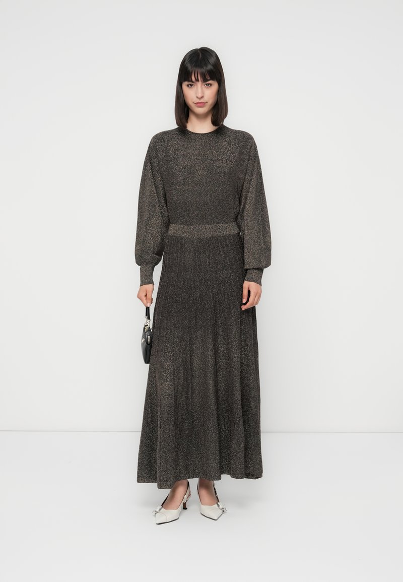 Maje Maxi-jurk brons