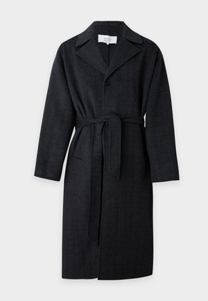 Maison Kitsuné, DOUBLE FACE LONG COAT - Класическо палто - classic navy/anthracite