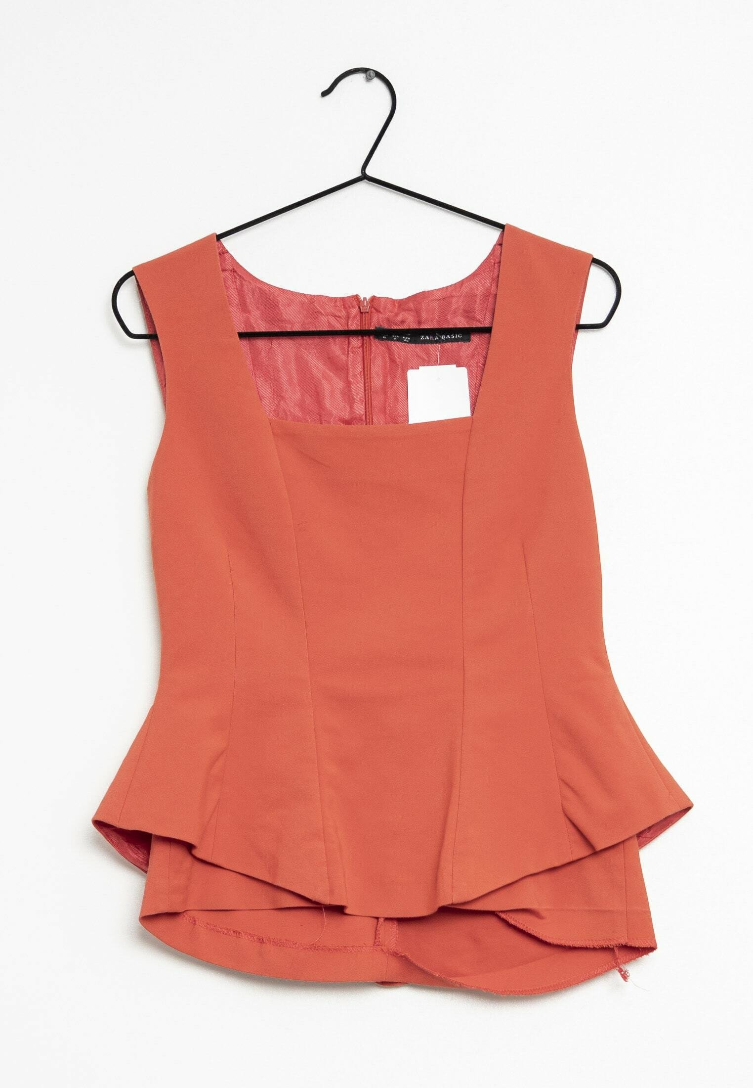 Haut Zara Orange Zara Blouse Orange (Seconde Main) ZALANDO