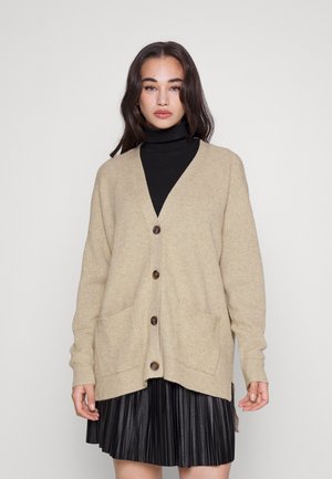 VIRIL OVERSIZE CARDIGAN - Vest - natural melange