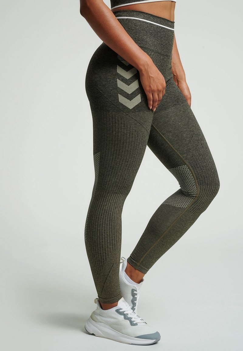 Hummel Leggings - mottled brown