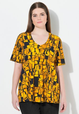 ABSTRACT SUN PRINT SHORT SLEEVE  - Tunika - marine