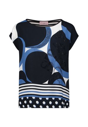 Betty Barclay, BETTY BARCLAY MIT AUFDRUCK BLUSENSHIRT - Bluse - dunkelblau weiß