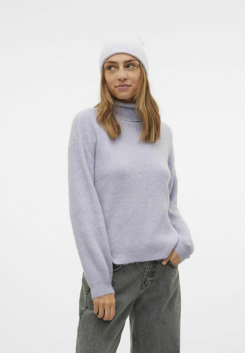 Vero Moda MILI - Strickpullover - cosmic sky