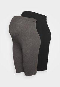 2 PACK - Short - black/mottled dark grey