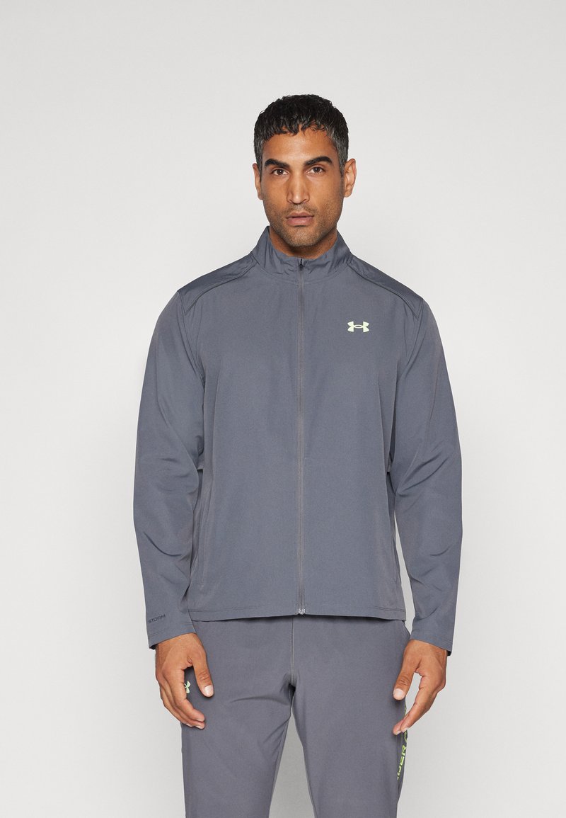 Under Armour LAUNCH - Giacca da running - castlerock/morph green