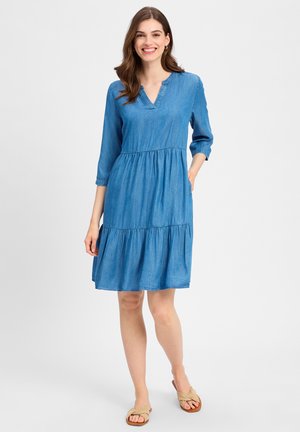 Denim dress - medium stone