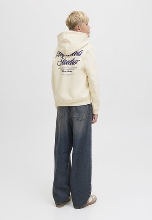 Jack & Jones Junior, JORNORREBRO - Sweat à capuche - antique white