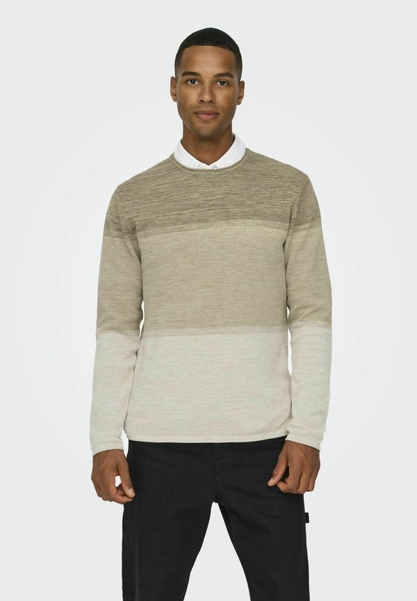 ONSFELIX REG CREW NOOS - Strickpullover - silver lining