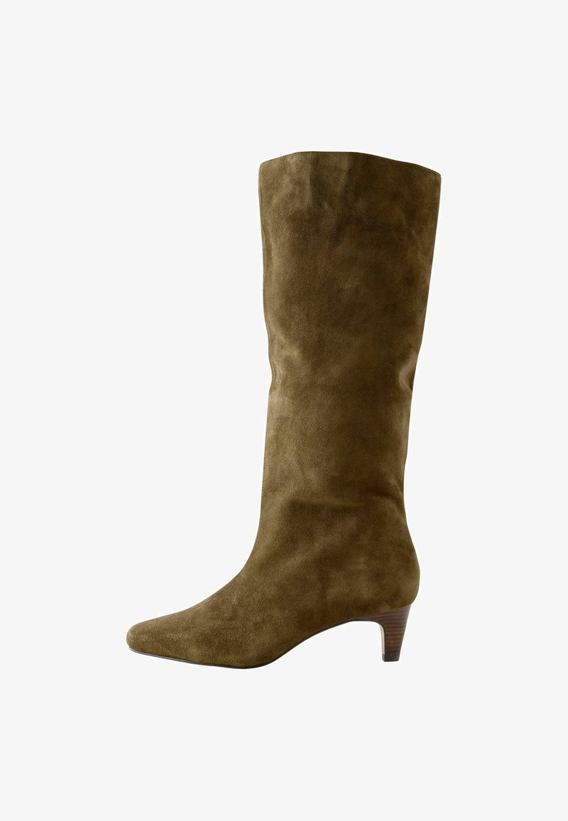 Next FOREVER COMFORT KNEE HIGH HEELED - Batai - olive