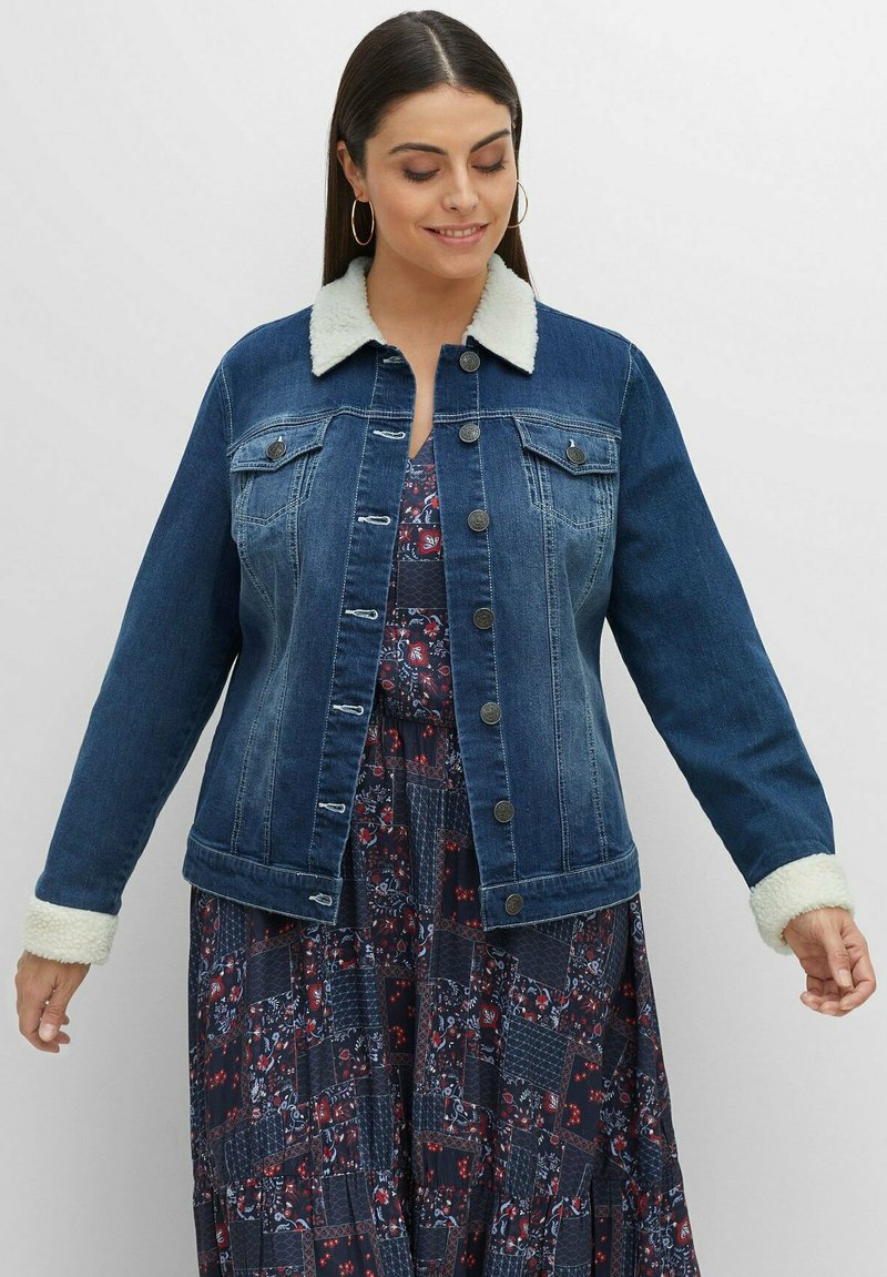 Sheego Denim jacket blue denim Zalando