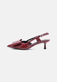 LEATHER - Klasikiniai aukštakulniai - dark red