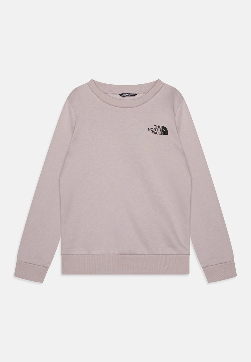 Gaišrozā sporta krekls, izgatavots no kokvilnas maisījuma, ar apaļu kakla izgriezumu, garām piedurknēm un melnu "The North Face" logotipu. Ribotās piedurknes un apakšmala.
