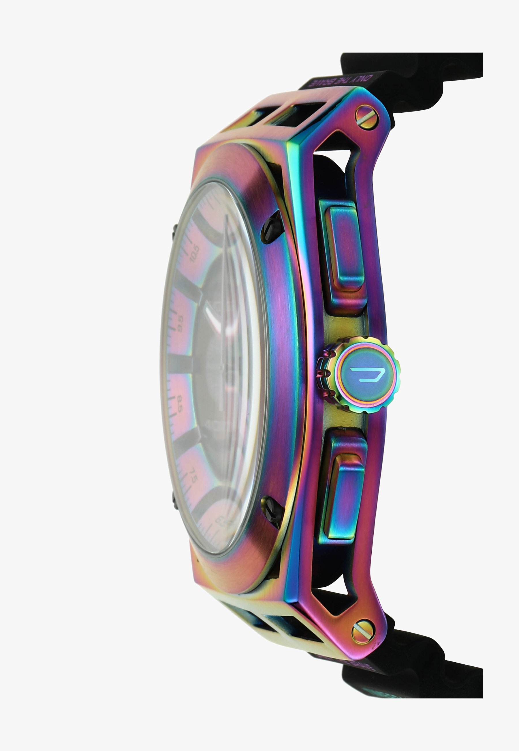 Diesel Timeframe Orologio Uomo - 48 Mm, Cronografo, Cinturino In Silicone Nero O Pelle, Impermeabile 10 ATM