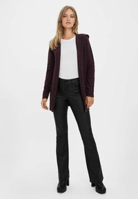 Vero Moda VMDOFFY OPEN HOOD CARDIGAN  - Cardigan - winetasting