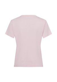 Light pink short-sleeve T-shirt made from soft cotton, featuring a crew neckline and simple design with no additional patterns or accents.