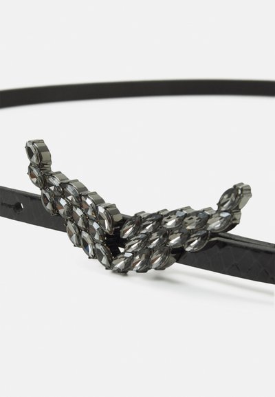 Zadig & Voltaire ROCK BELT GLOSSY WILD STRASS - Belt - noir