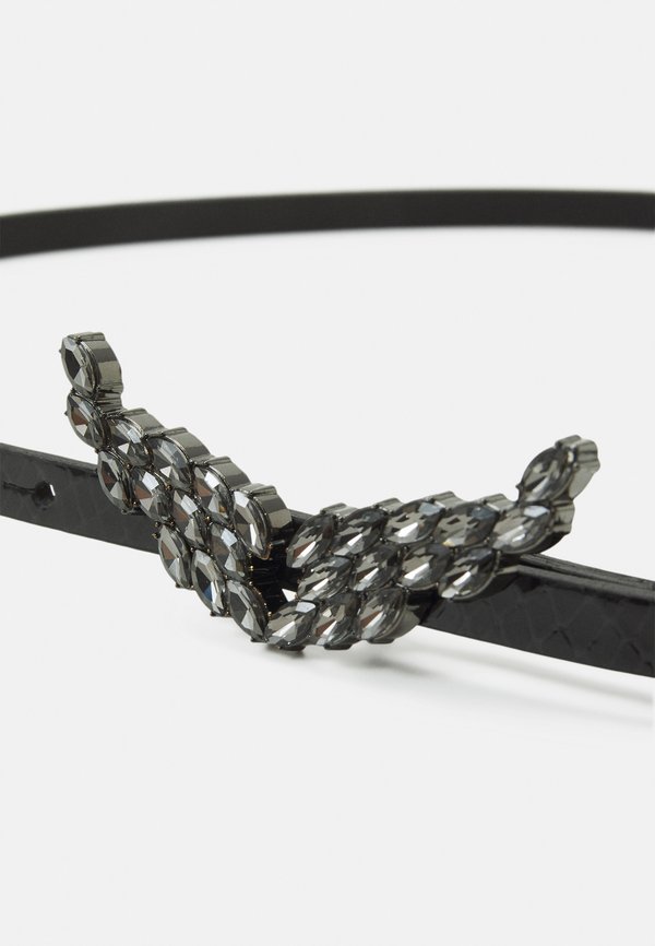 ROCK BELT GLOSSY WILD STRASS - Belt - noir2