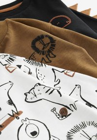 Next CHARACTER 3 PACK -REGULAR FIT - Maglietta a manica lunga - brown white dinosaur