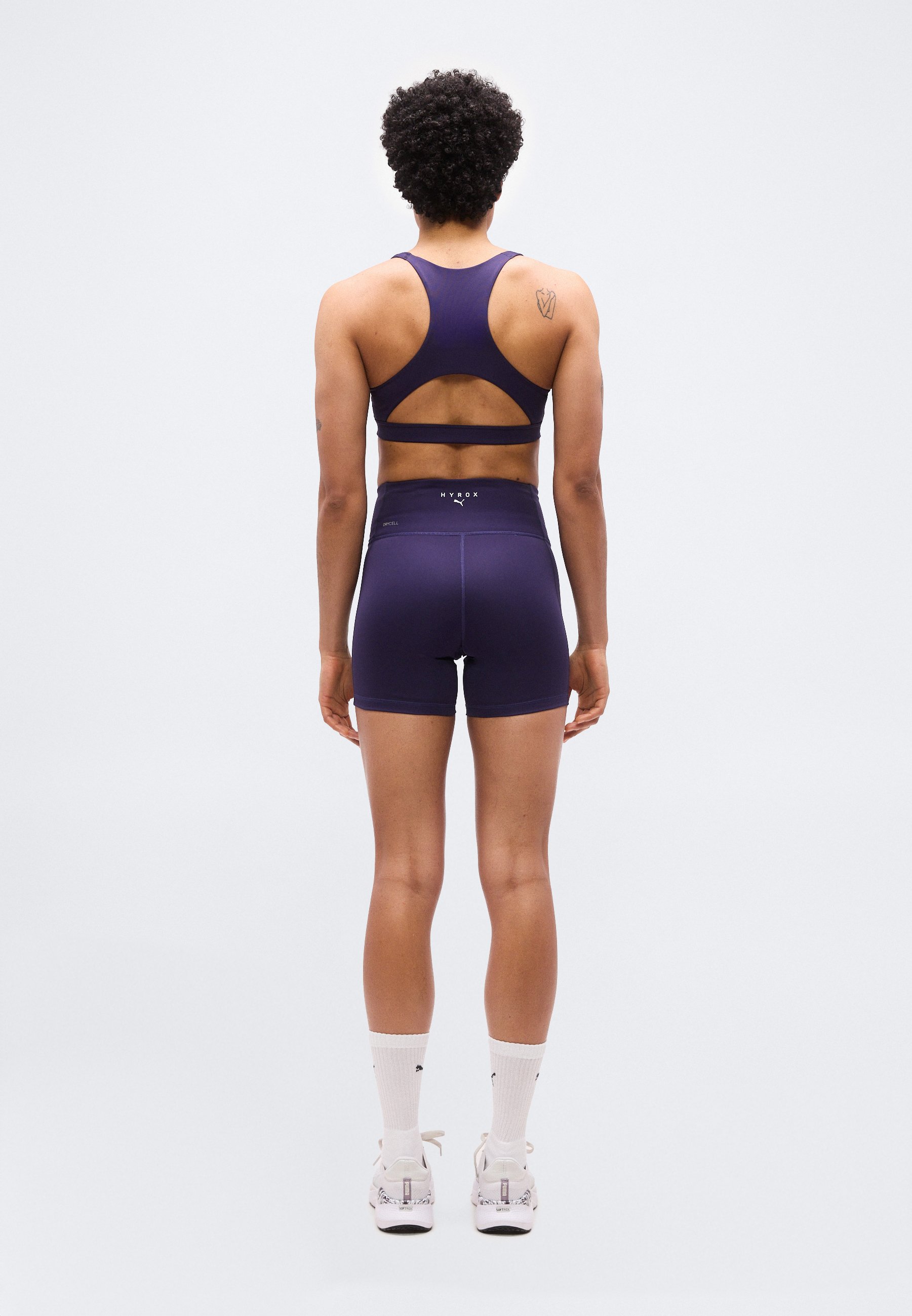 Puma PUMA X HYROX TAD SHORT - Leggings - deep plum/dark purple