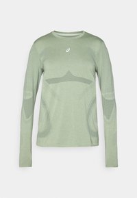 ASICS ROAD SEAMLESS TOP - Longsleeve - lichen rock/monument blue