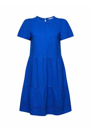 Stickad klänning - mottled blue