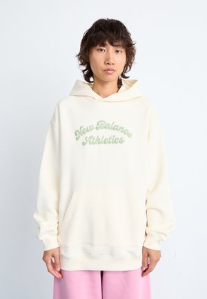 LINEAR HERITAGE LONG HOODIE - Sweat à capuche - white