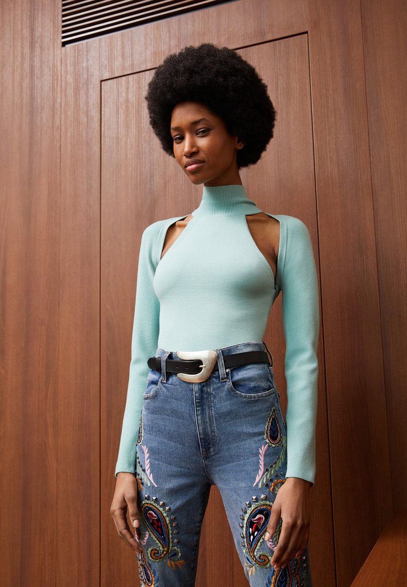 Damen Bekleidung | Alice + Olivia JEREMY Strickpullover breeze/hellblau - SB35495 Damen Bekleidung | Alice + Olivia JEREMY Strickpullover breeze/hellblau - SB35495