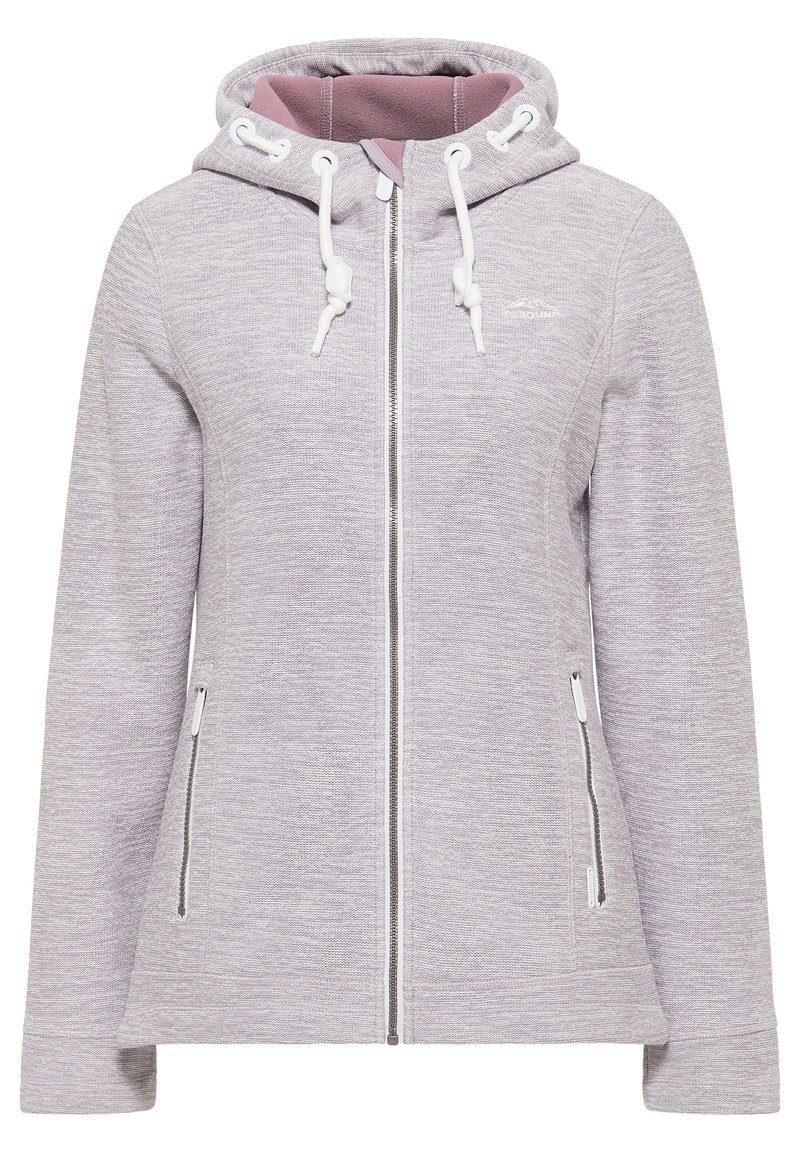 ICEBOUND Sweater met rits lila gemêleerd