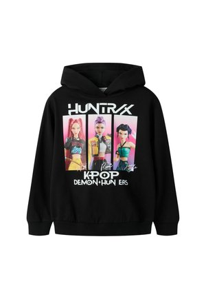 Name it, NKFADIS KPOP NREG SWEAT WH BRU LNOOS SKY - Суитшърт с качулка - black